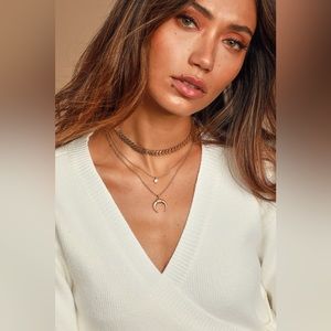 Child of the Wild Gold Layered Choker Necklace Set NWT